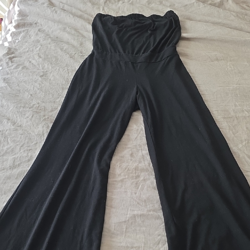 American Rag Black Strapless Jumpsuit
